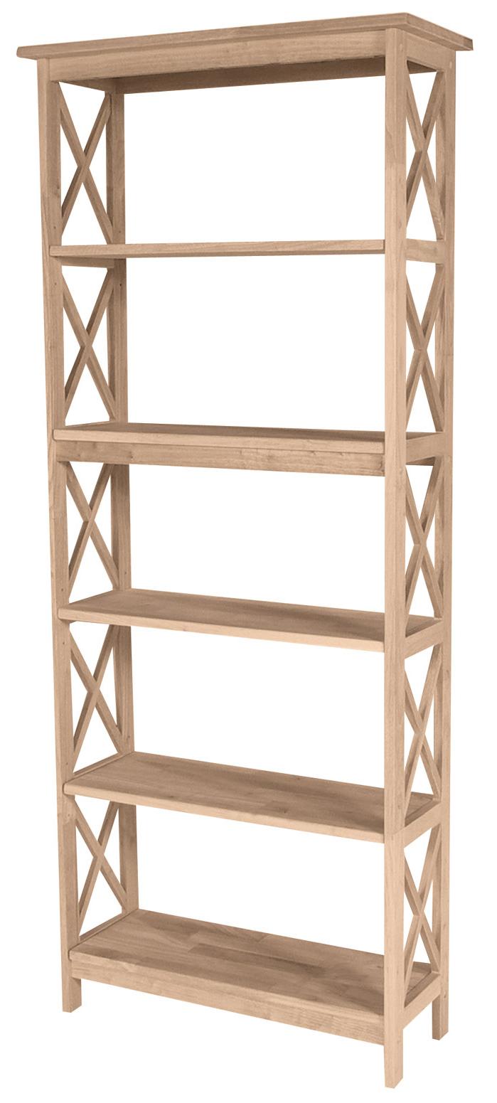 John Thomas SELECT Home Accents 5Shelf X Bookcase Story & Lee